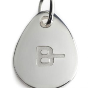 BLOOD TYPE B-  silver pendant