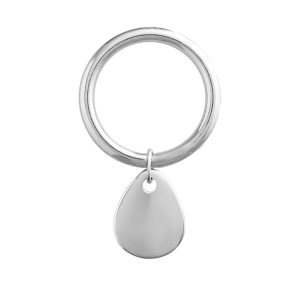 PURE BLOOD DROP KEYCHAIN SILVER